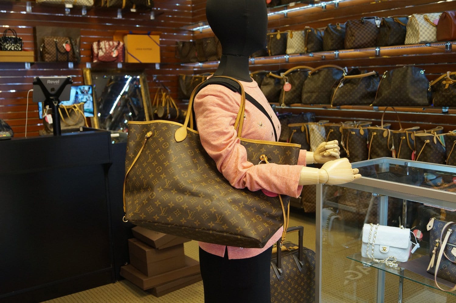 Louis Vuitton Neverfull GM Monogram Beige Shoulder Bag (SD0169) – AE Deluxe  LLC®