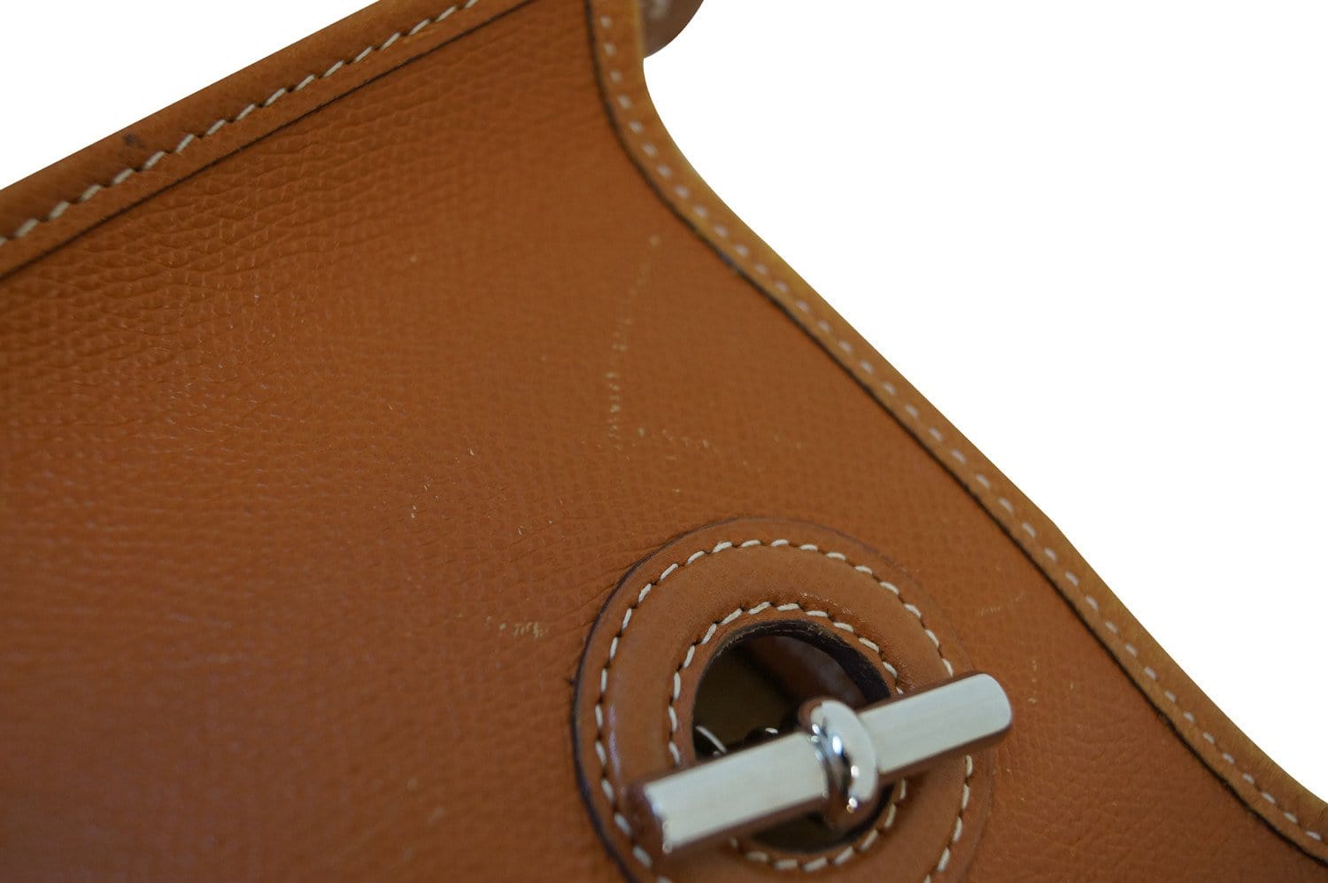 Hermes Brown Epsom Leather Vespa TPM Messenger Bag