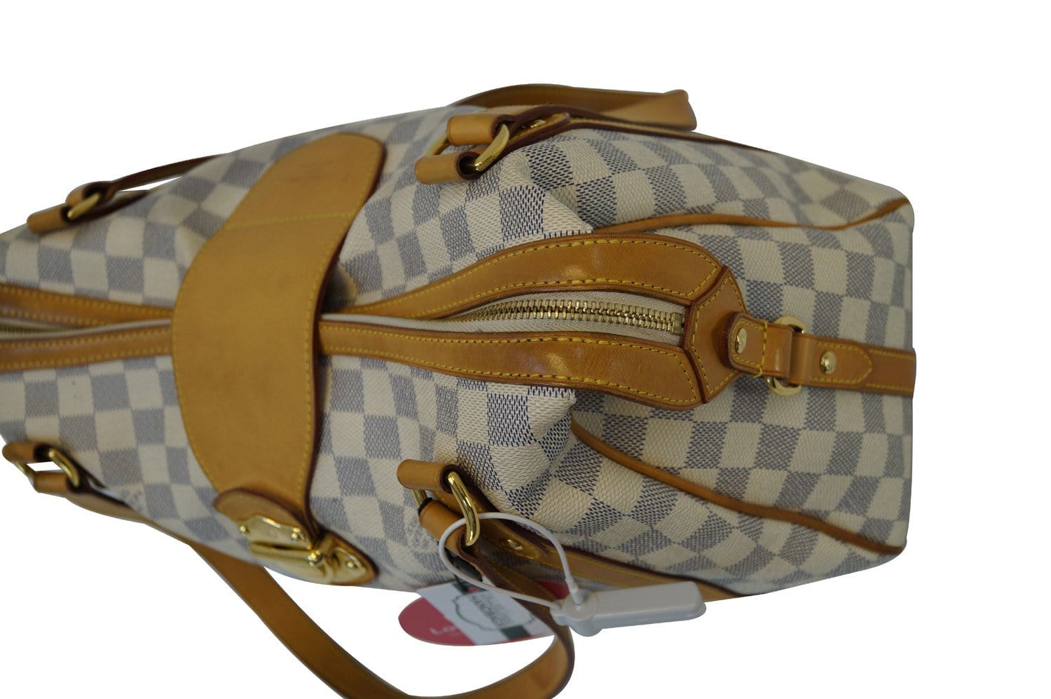 Louis Vuitton Damier Azur Stresa PM Bowler Bag 115lv16