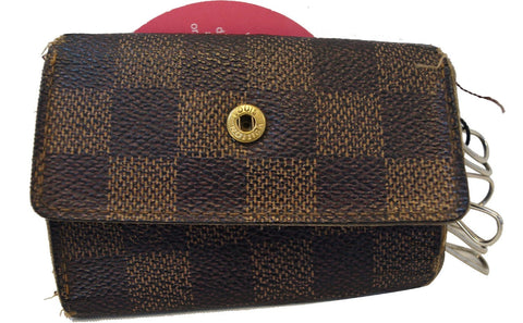 LOUIS VUITTON Damier Ebene 6 Keys Ring Holder Case