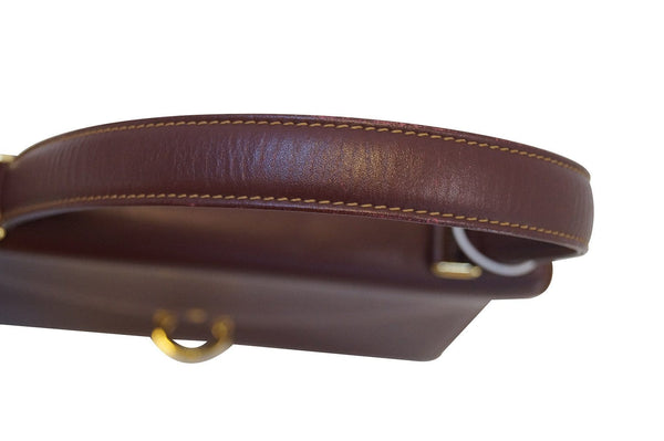 Cartier Must Bordeaux Leather Handbag - Final Call