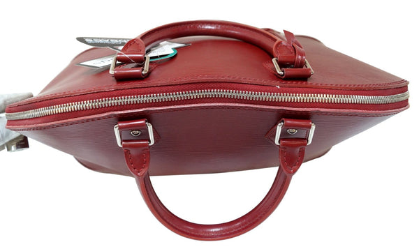 LOUIS VUITTON Fuchsia Epi Leather Alma GM Satchel Bag