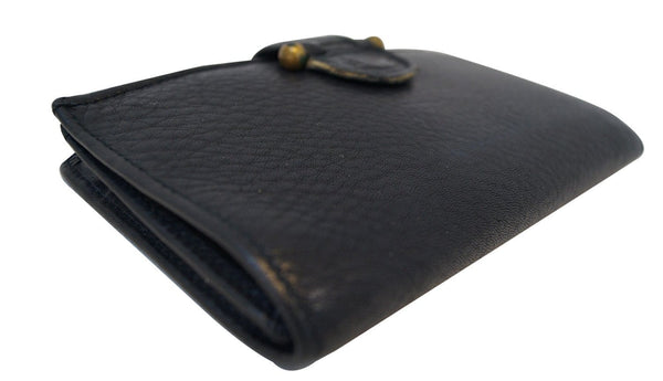 Fossil Trifold Black Leather Wallet - available for sale
