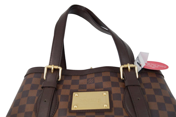 LOUIS VUITTON Damier Ebene Hampstead MM Shoulder Handbag