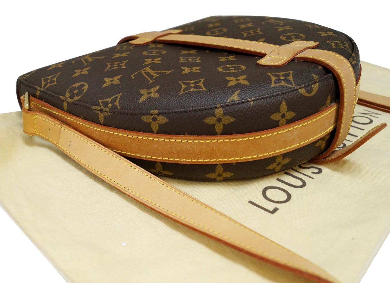 Auth Louis Vuitton M51232 Monogram Chantilly GM Shoulder Cross Body Bag LV