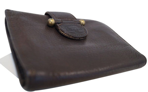 FOSSIL Trifold Dark Brown Leather Wallet E2974