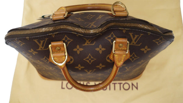LOUIS VUITTON Monogram Canvas Brown Alma Satchel Bag