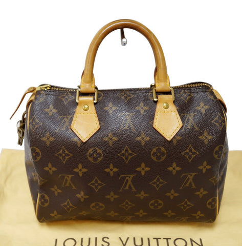 LOUIS VUITTON Monogram Canvas Speedy 25 Satchel Handbag
