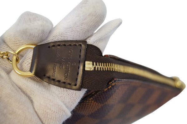 LOUIS VUITTON Damier Ebene Mini Pochette Accessoires Pouch
