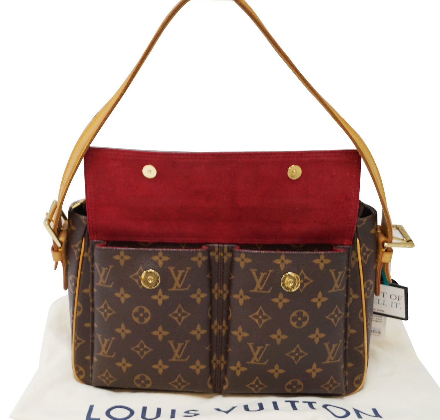 Louis+Vuitton+Multipli+Cite+Shoulder+Bag+Brown+Leather for sale online