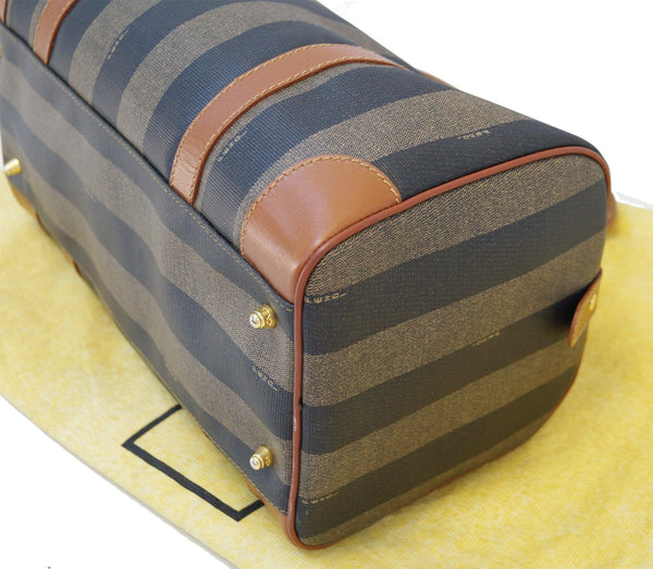  FENDI Bag - Fendi Brown Leather Satchel Handbag - leather corner