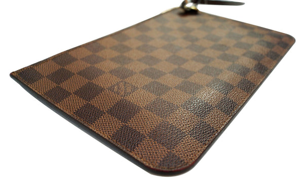LOUIS VUITTON Damier Ebene Neverfull GM Pochette Wristlet Clutch 