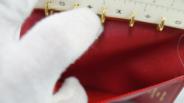 LOUIS VUITTON Damier Ebene Patch Small Ring Agenda PM