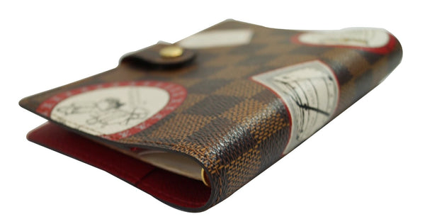 LOUIS VUITTON Damier Ebene Patch Small Ring Agenda PM