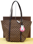LOUIS VUITTON Damier Ebene Sac Shopping Limited Tote Bag 