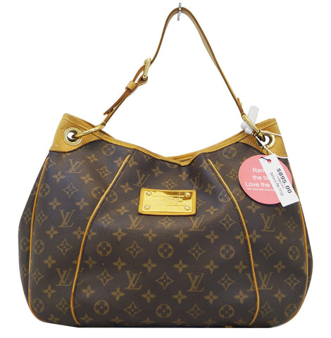 LOUIS VUITTON Monogram Galliera PM Brown Shoulder Handbag