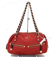 Gucci Shoulder Bag Cruise Red Leather Chain