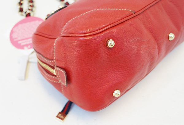 Gucci Shoulder Bag Cruise Red Leather Chain - gucci red