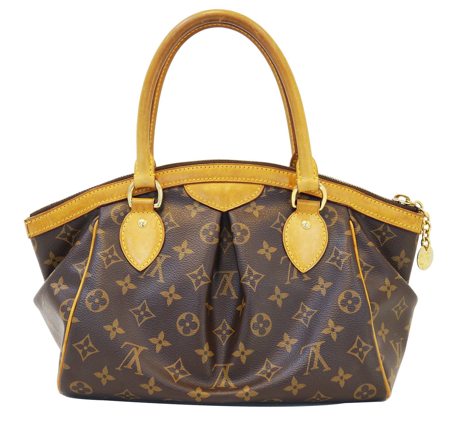 LOUIS VUITTON Louis Vuitton Tivoli PM M40143 Monogram Brown Gold Hardware  Handbag Ladies