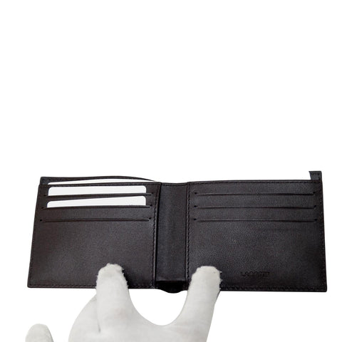 Lacoste Men's Fitzgerald Leather Wallet Key Chain Set-US