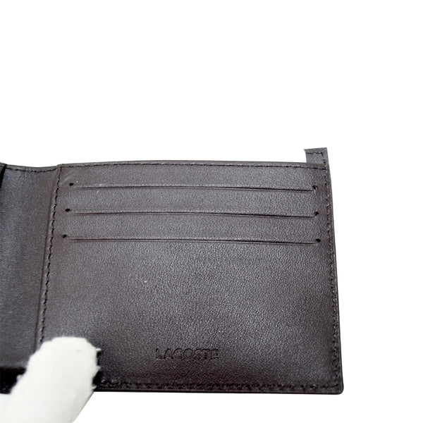 Lacoste Men's Fitzgerald Leather Wallet Key Chain Set-US