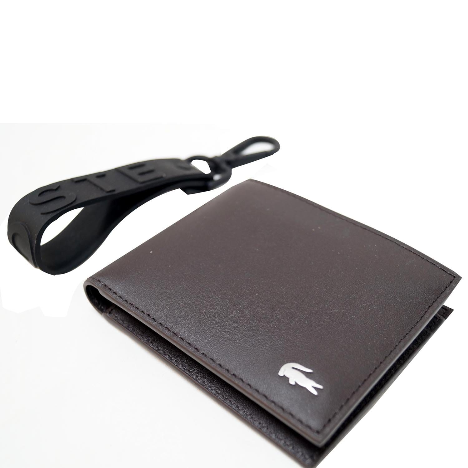 Skrøbelig Fredag frugthave Lacoste Men's Fitzgerald Leather Wallet Key Chain Set-US