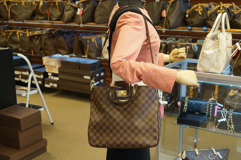 LOUIS VUITTON Damier Ebene Cabas Rosebery Handbag - Final Call