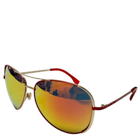 Michael Kors Sicily Brown Women's Sunglasses Gold/Red-US