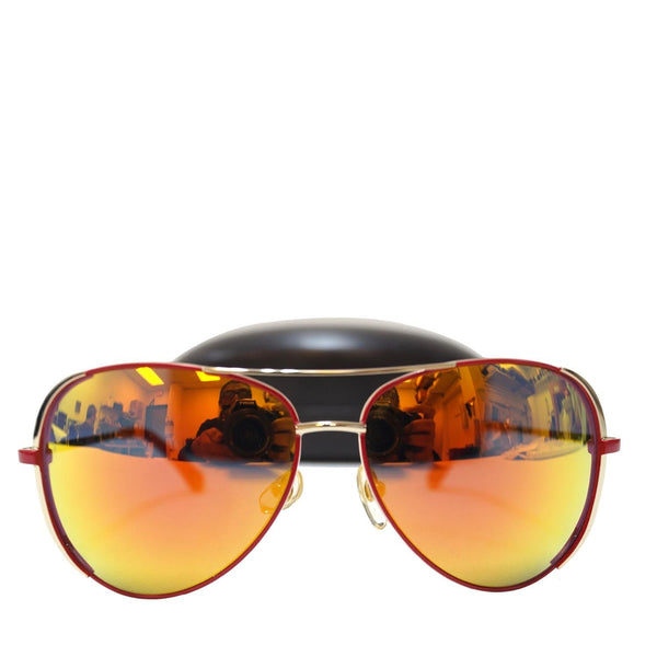 Michael Kors Sicily Brown Women's Sunglasses Gold/Red-US