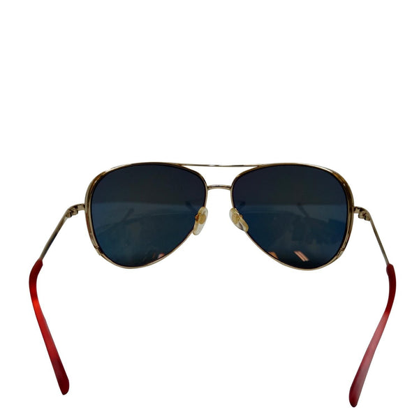 Michael Kors Sicily Brown Women's Sunglasses Gold/Red-US