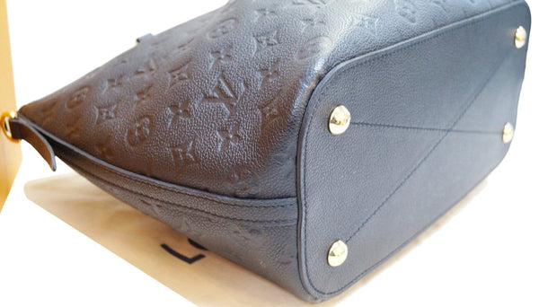 LOUIS VUITTON Black Monogram Empreinte Mazarine MM Bag