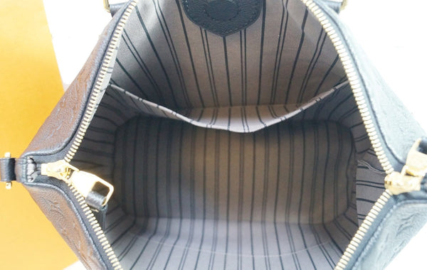 LOUIS VUITTON Black Monogram Empreinte Mazarine MM Bag