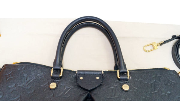 LOUIS VUITTON Black Monogram Empreinte Mazarine MM Bag