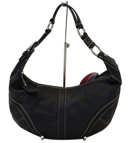 COACH Poppy Metallic Signature Foldover Shoulder Handbag E2980