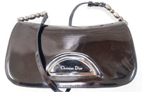 CHRISTIAN DIOR Black Maris Pearl Shoulder Bag