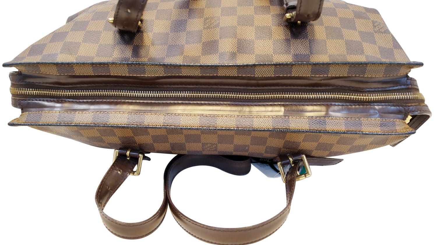 Louis Vuitton Shoulder Bag Damier Ebene Giant Double Phone Pouch N40377  Turtle