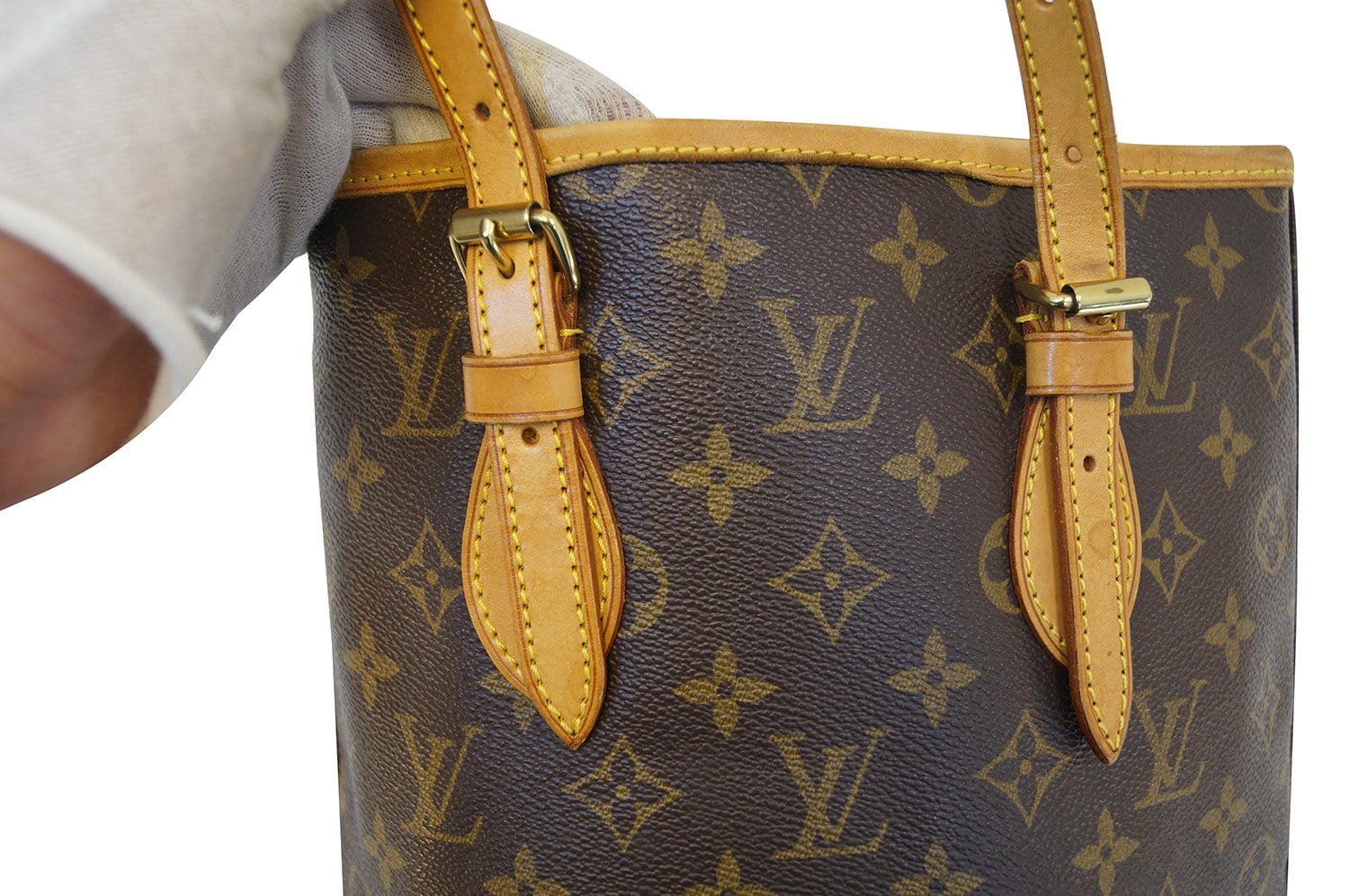 Louis Vuitton Monogram Bucket Flange Handbag Bag