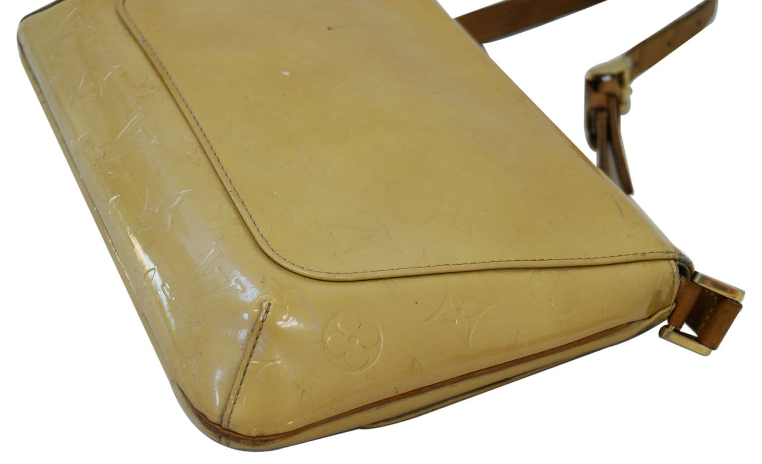 Yellow Louis Vuitton Monogram Vernis Thompson Street Shoulder Bag