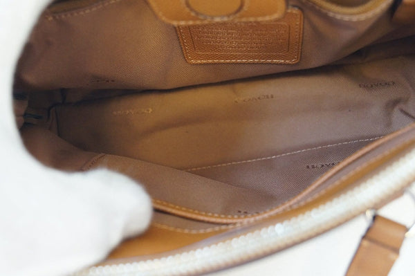 COACH Brown Leather Crossbody Shoulder Bag E3027