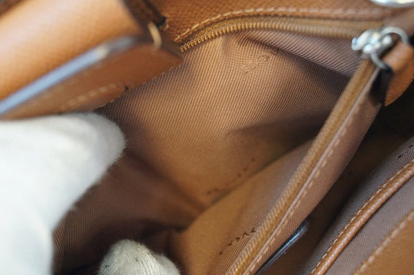 COACH Brown Leather Crossbody Shoulder Bag E3027