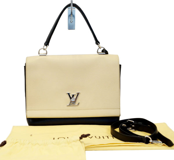 LOUIS VUITTON Vanille Noir Lockme II Shoulder Bag