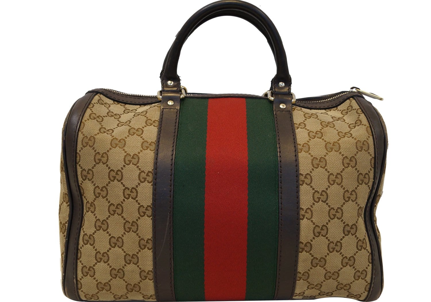 Gucci GG Vintage Web Boston Bag