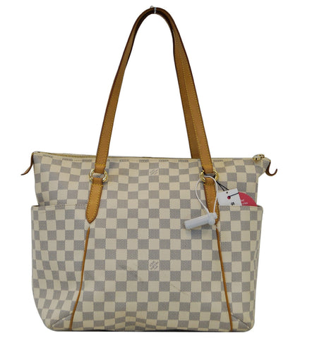 LOUIS VUITTON Damier Azur Totally MM Shoulder Handbag