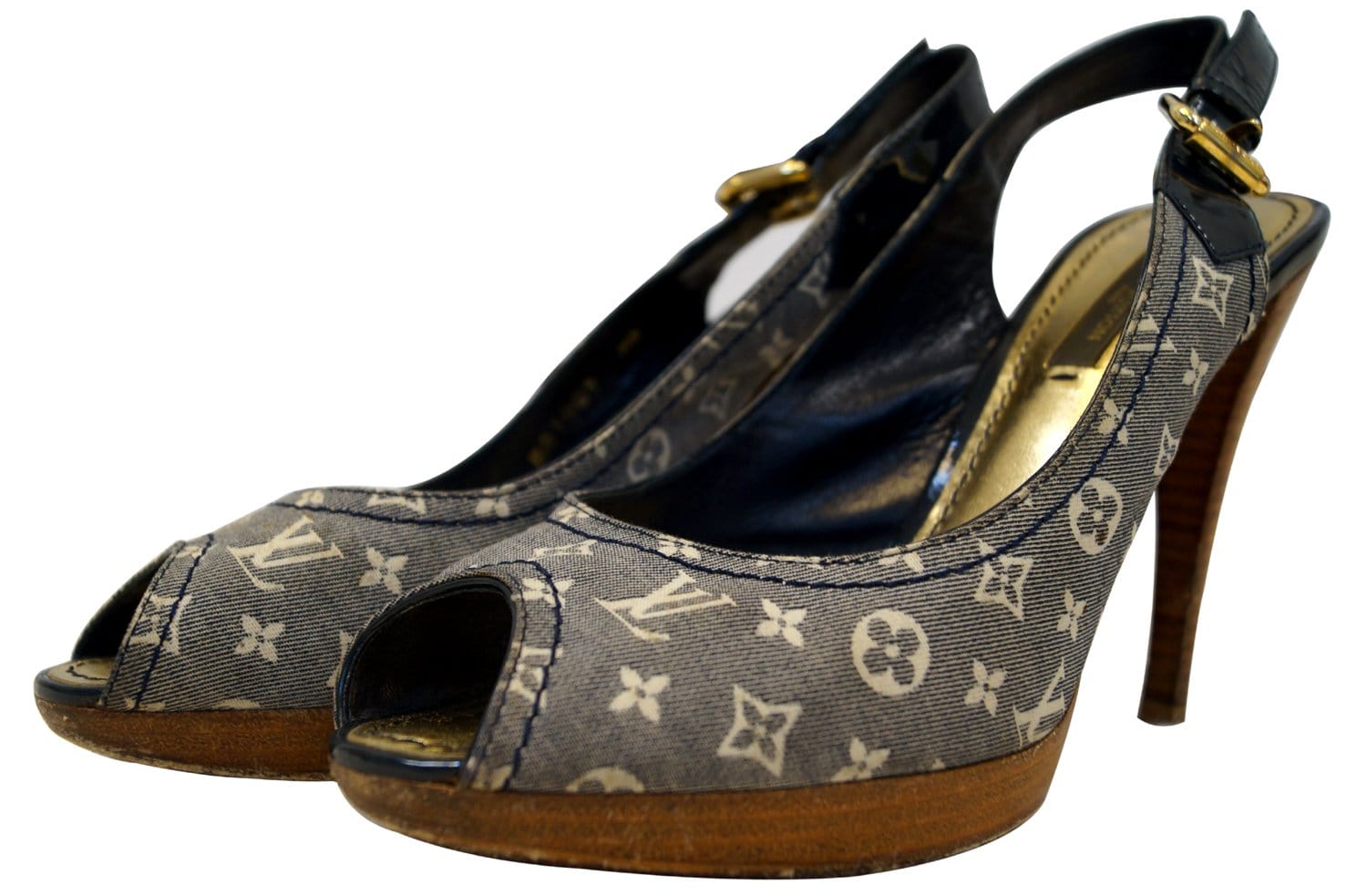 Louis Vuitton Slingback Low heels Size 36.5 Used - BrandConscious Authentics