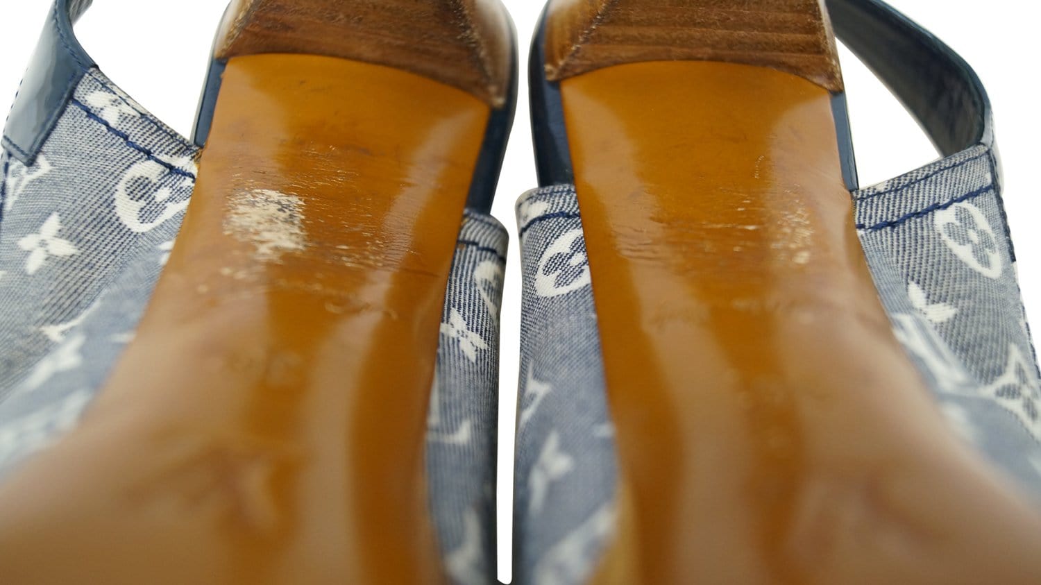 Louis Vuitton Leather Slingback Sandals - ShopStyle