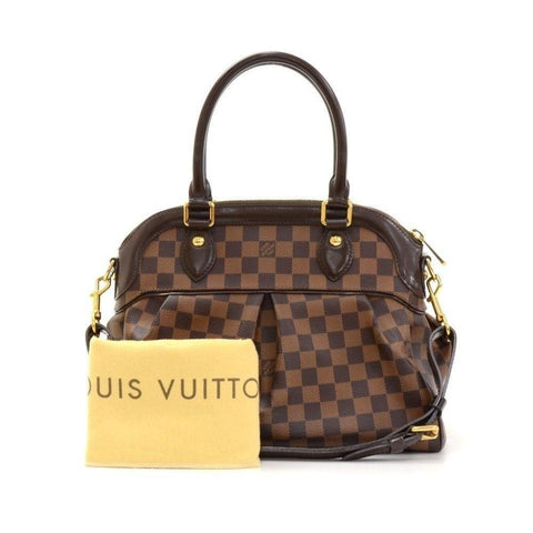 LOUIS VUITTON Trevi PM Damier Ebene Canvas 2way Handbag