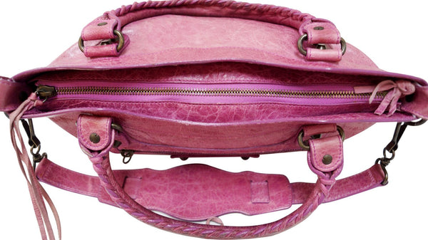 BALENCIAGA Arena Leather Giant Mini City Satchel Bag 