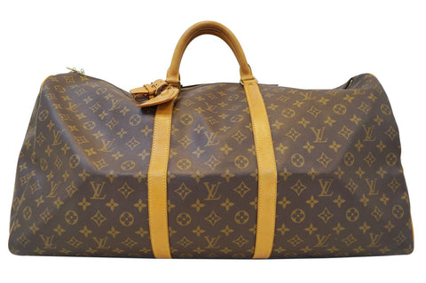 LOUIS VUITTON Monogram Keepall Bandouliere 60 Boston Bag