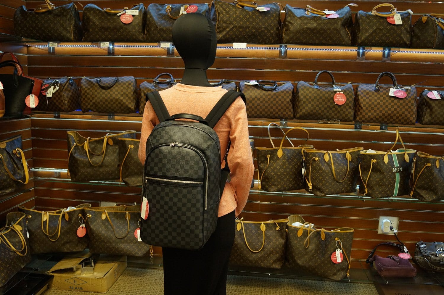 louis vuitton backpack damier michael LOUIS VUITTON Damier Graphite Michael Backpack Bag