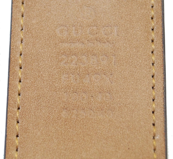 Gucci GG Canavs Interlocking G with Square Buckle Belt Size 42